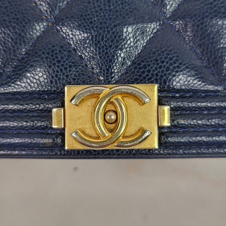 Chanel Caviar Leboy Wallet On Chain