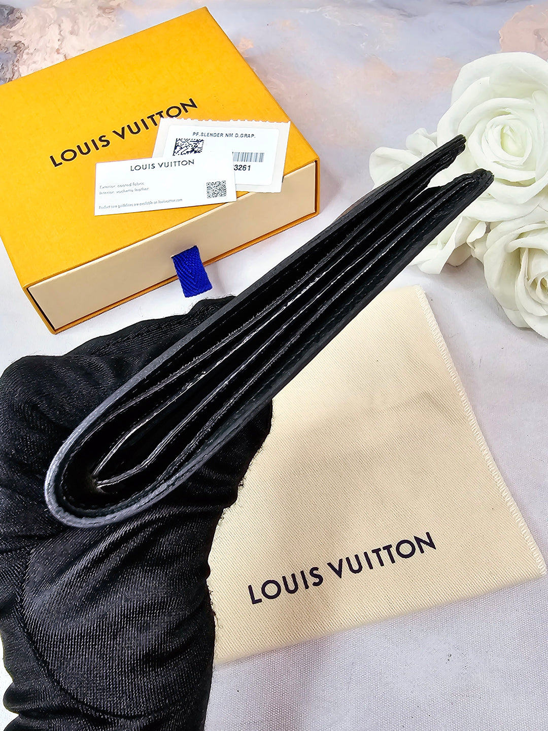 Louis Vuitton Graphite Slender Men's Wallet