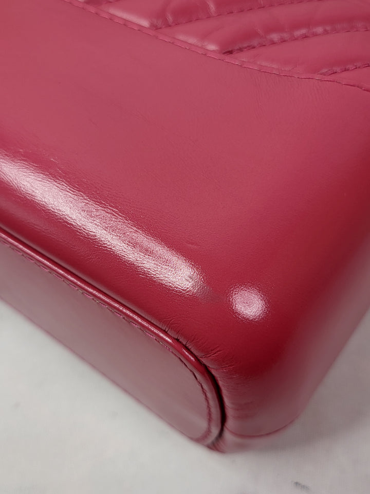 Chanel Calfskin Chevron Quilted Medium Gabrielle