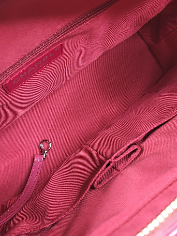 Chanel Calfskin Chevron Quilted Medium Gabrielle