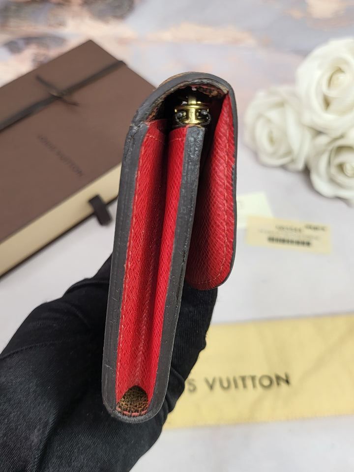 Louis Vuitton Damier Ebene Emilie Wallet