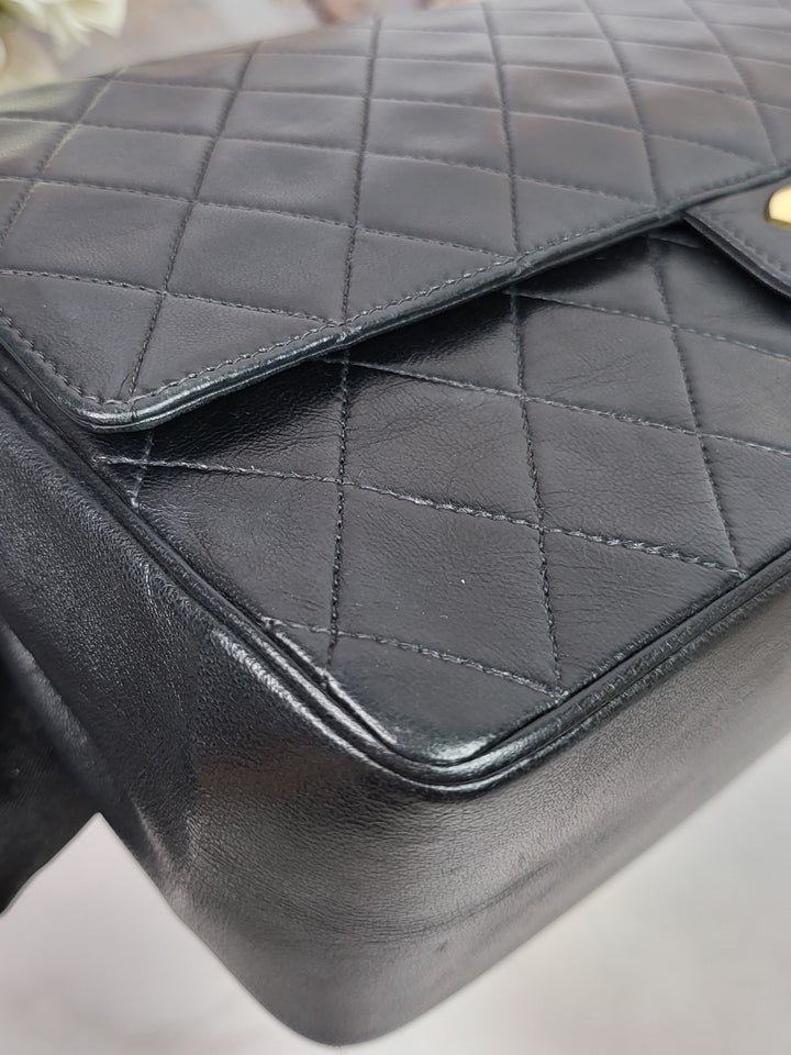 Chanel Lambskin Paris Edition Double Flap