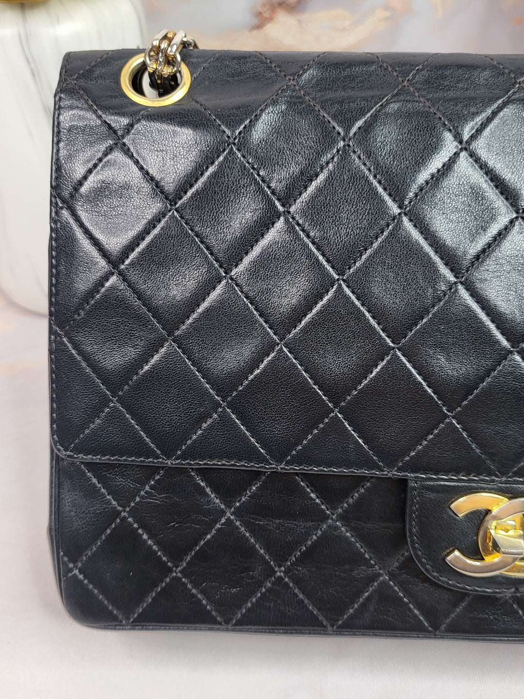 Chanel Lambskin Paris Edition Double Flap