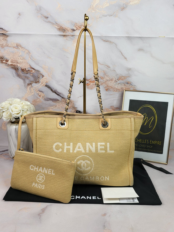 Chanel Deauville Tote Beige Medium