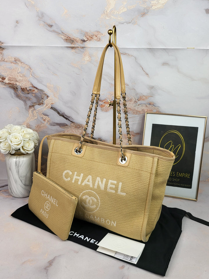 Chanel Deauville Tote Beige Medium