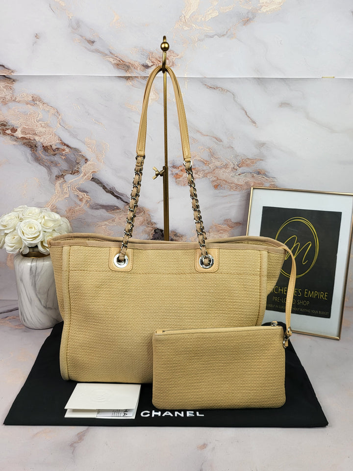 Chanel Deauville Tote Beige Medium