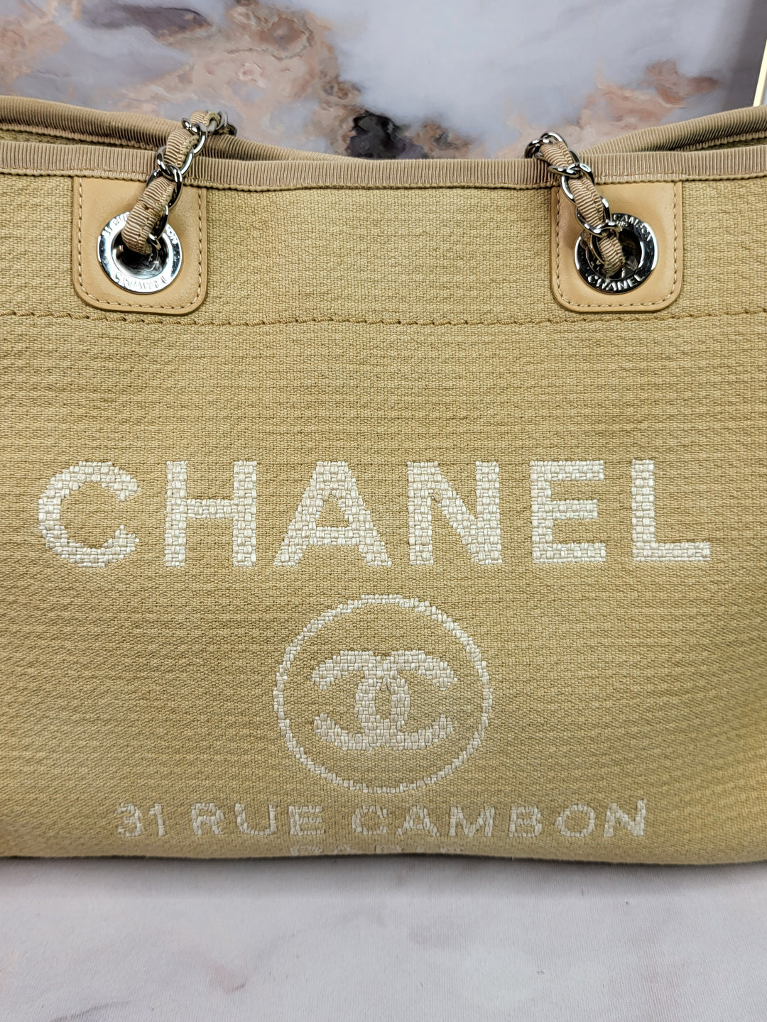 Chanel Deauville Tote Beige Medium