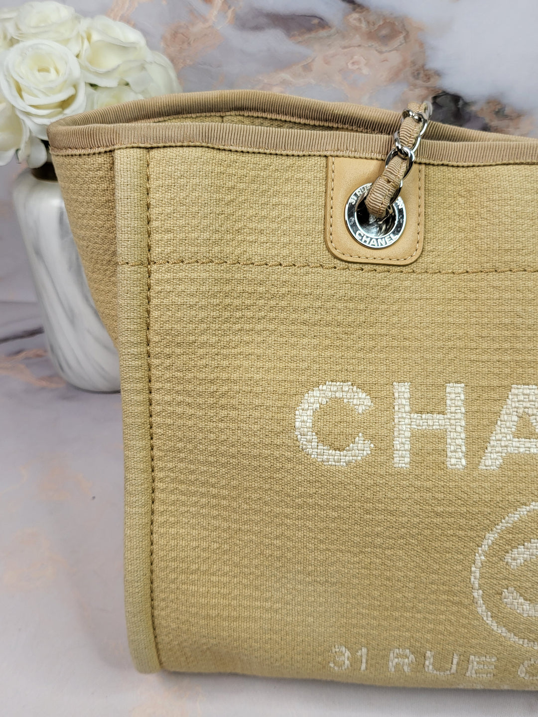 Chanel Deauville Tote Beige Medium