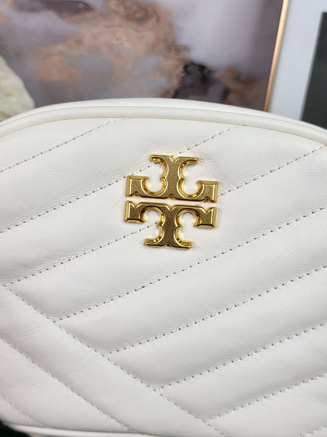 Tory Burch Chevron Quilted Camera Bag