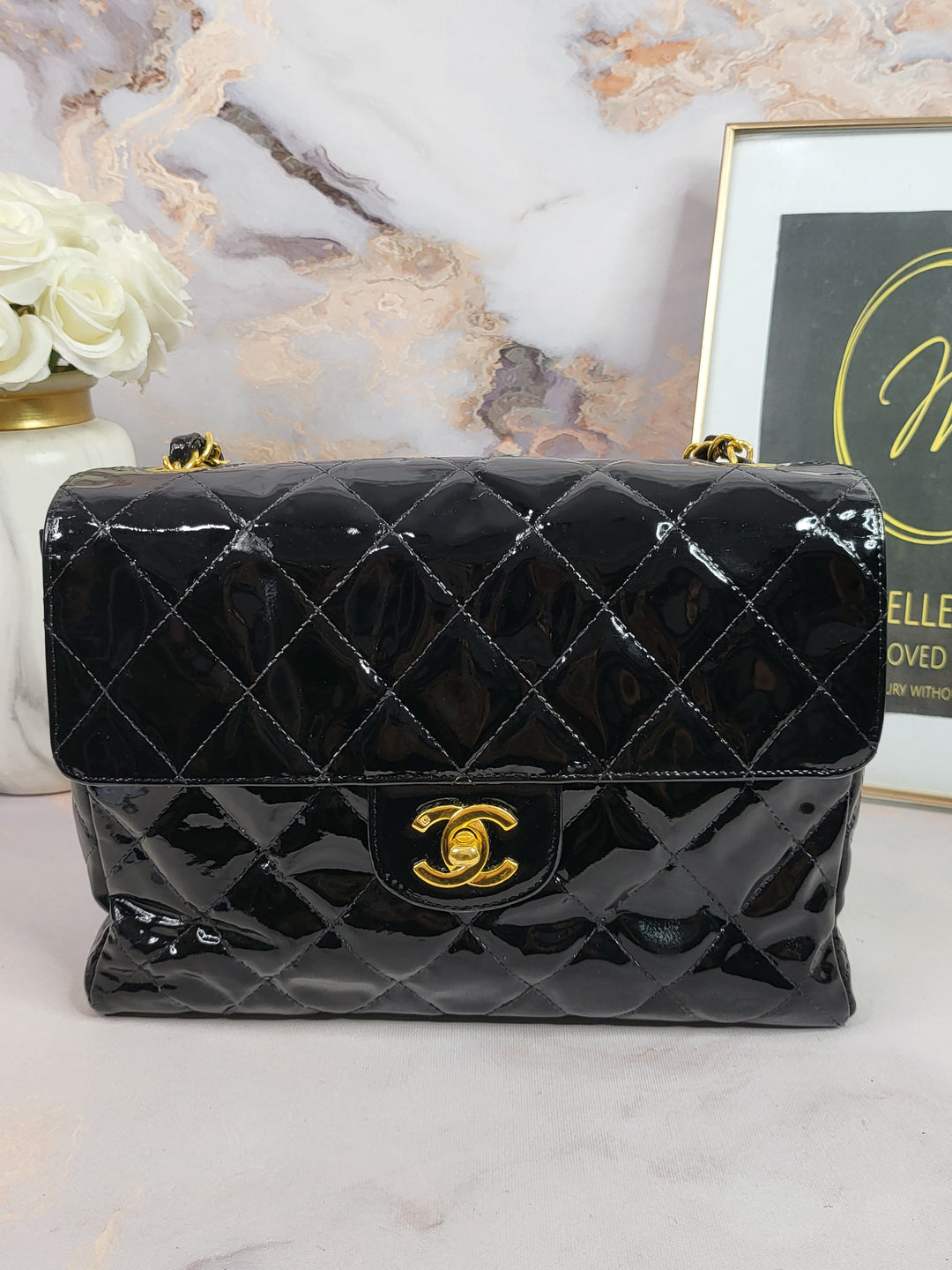 Chanel Patent Single Flap