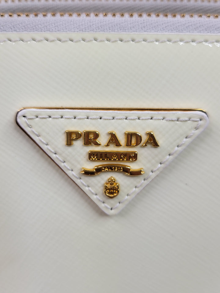 Prada Patent Two-Zip Galleria Small