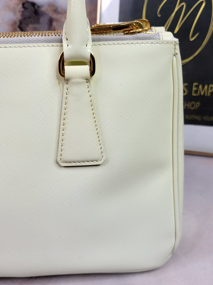 Prada Patent Two-Zip Galleria Small