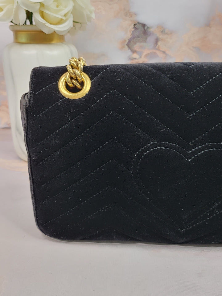 Gucci Velvet Marmont Medium