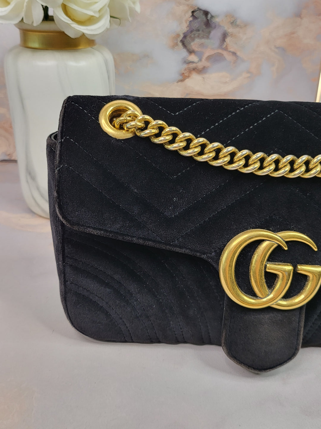 Gucci Velvet Marmont Medium