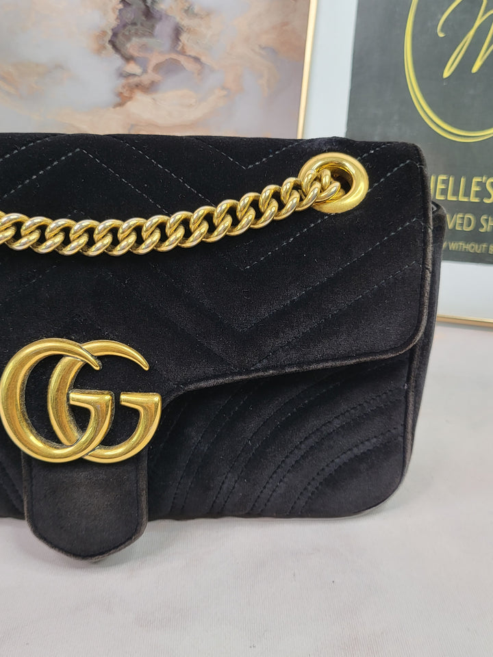 Gucci Velvet Marmont Medium