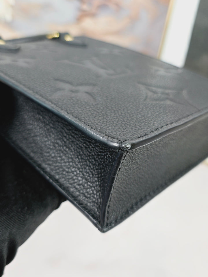Louis Vuitton Empreinte Noir Petite Sac Plat