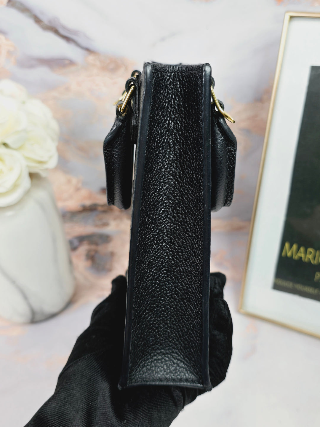 Louis Vuitton Empreinte Noir Petite Sac Plat