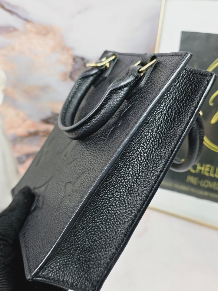 Louis Vuitton Empreinte Noir Petite Sac Plat