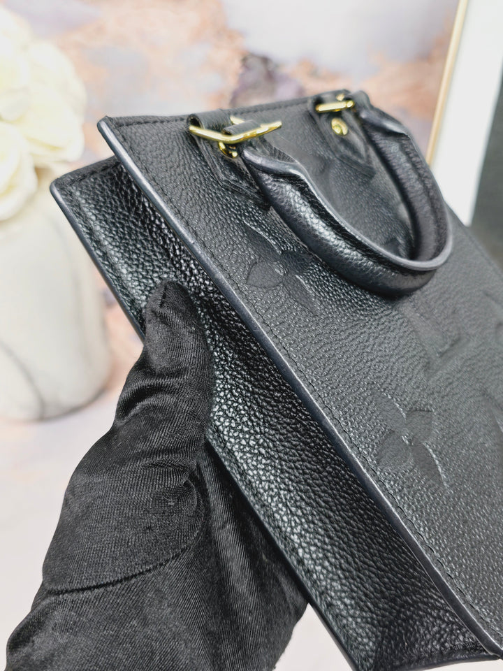 Louis Vuitton Empreinte Noir Petite Sac Plat