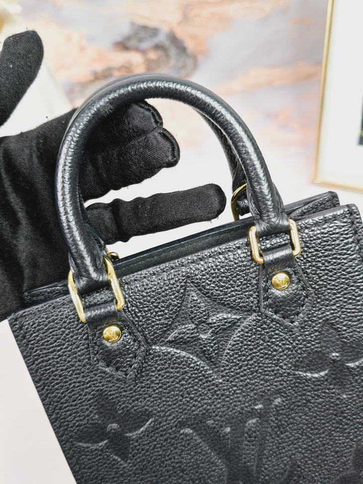 Louis Vuitton Empreinte Noir Petite Sac Plat