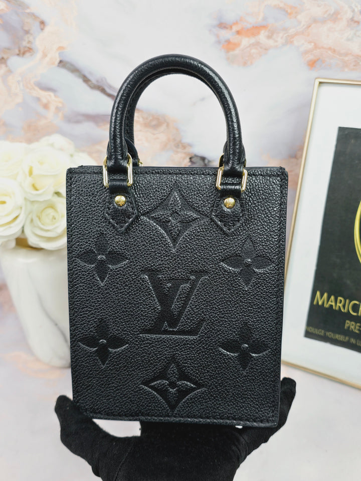 Louis Vuitton Empreinte Noir Petite Sac Plat