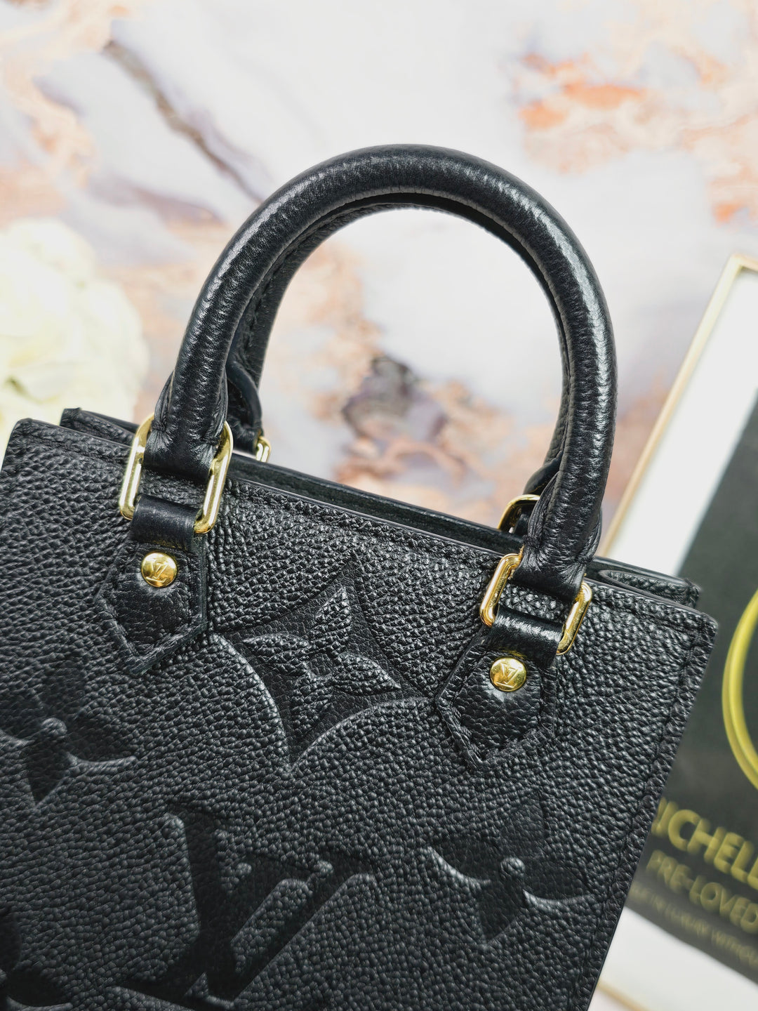 Louis Vuitton Empreinte Noir Petite Sac Plat