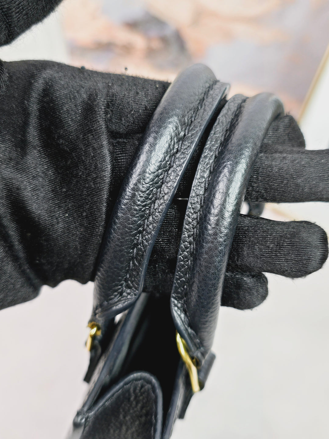 Louis Vuitton Empreinte Noir Petite Sac Plat