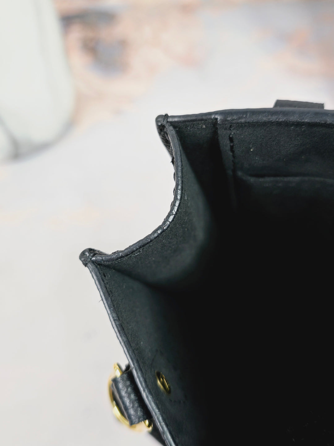 Louis Vuitton Empreinte Noir Petite Sac Plat