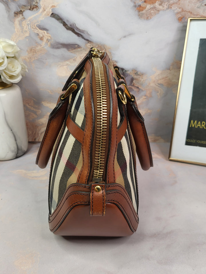 Burberry House Check Bowling Bag