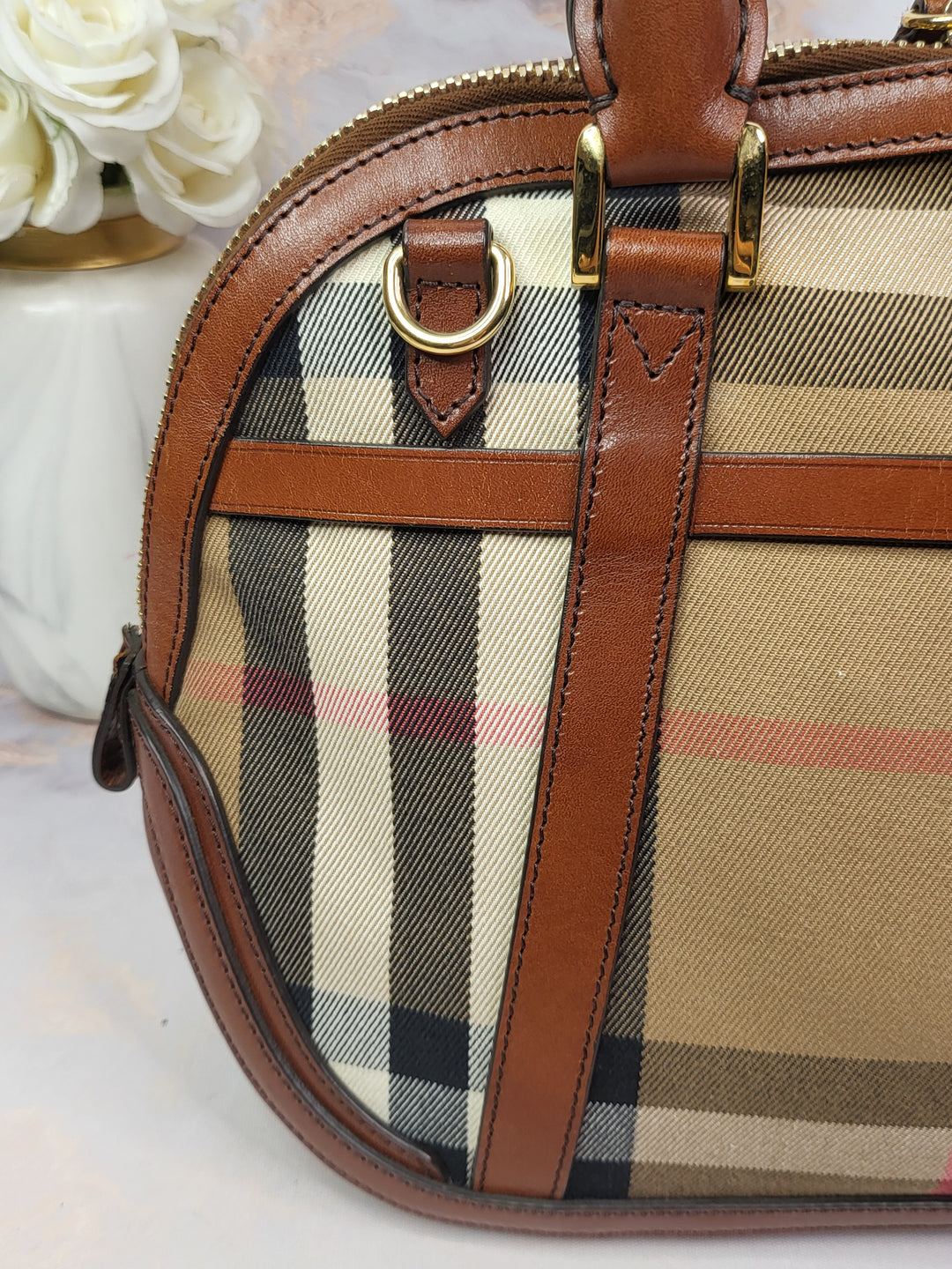 Burberry House Check Bowling Bag