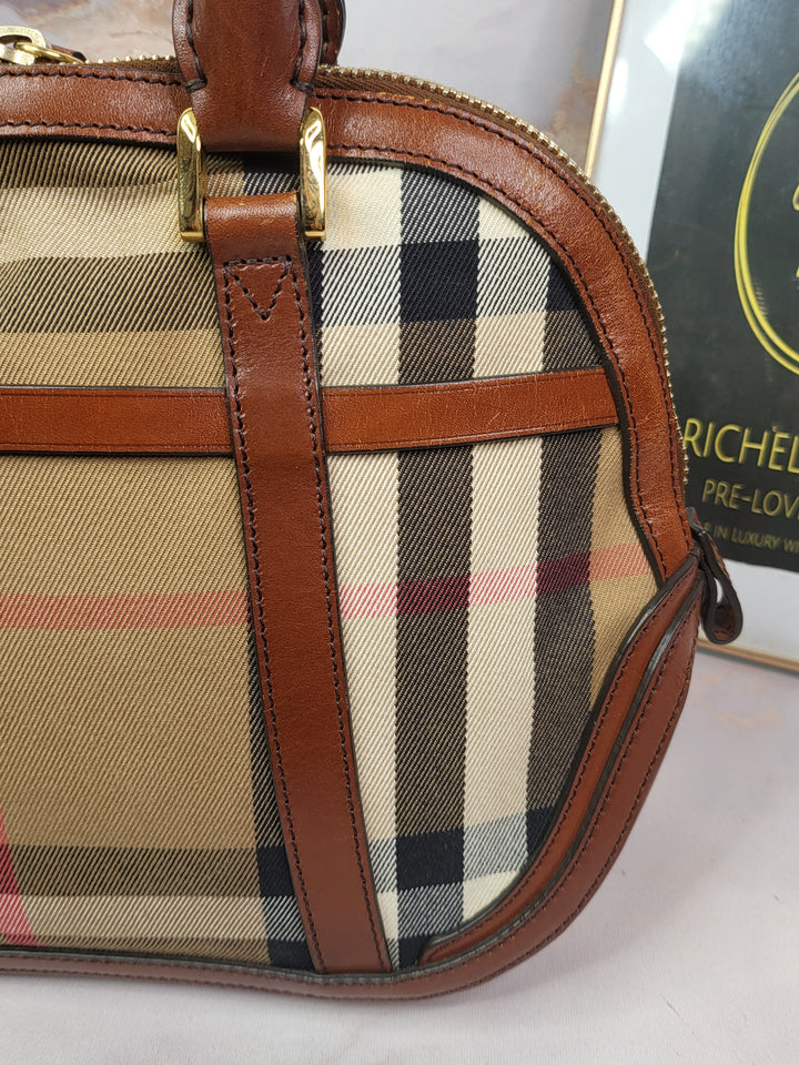 Burberry House Check Bowling Bag