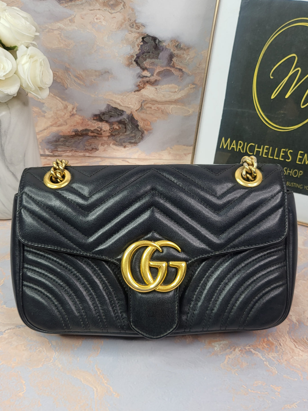 Gucci Marmont Small Flap Shoulder Bag