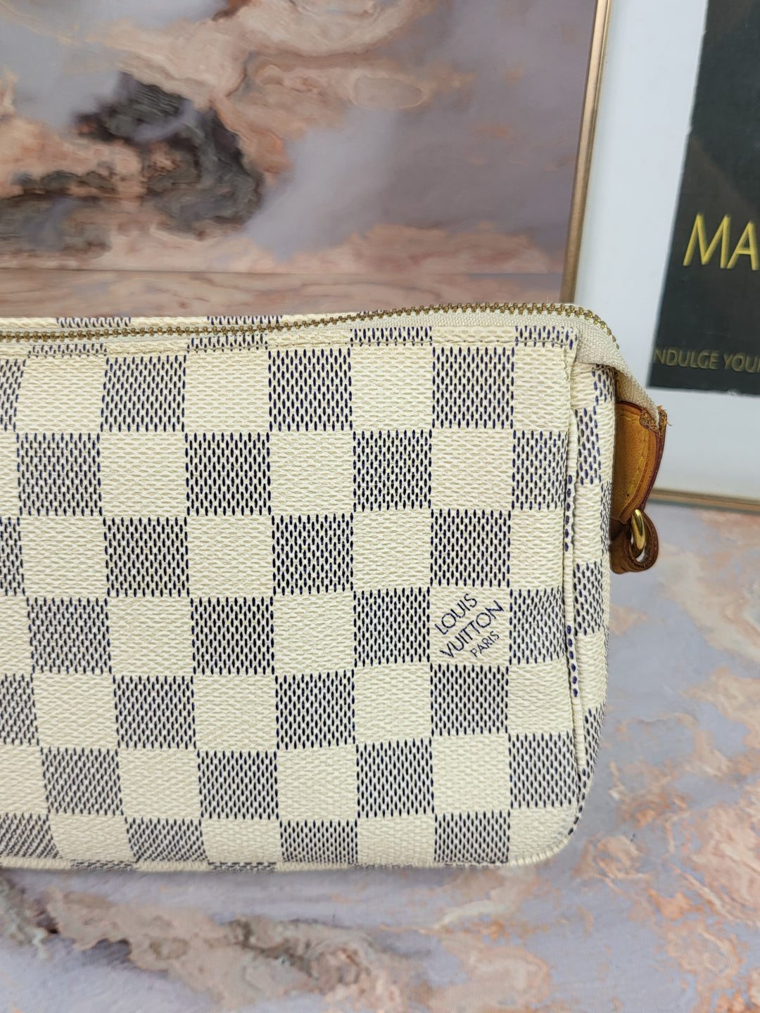 Louis Vuitton Damier Azur Pochette Accessories