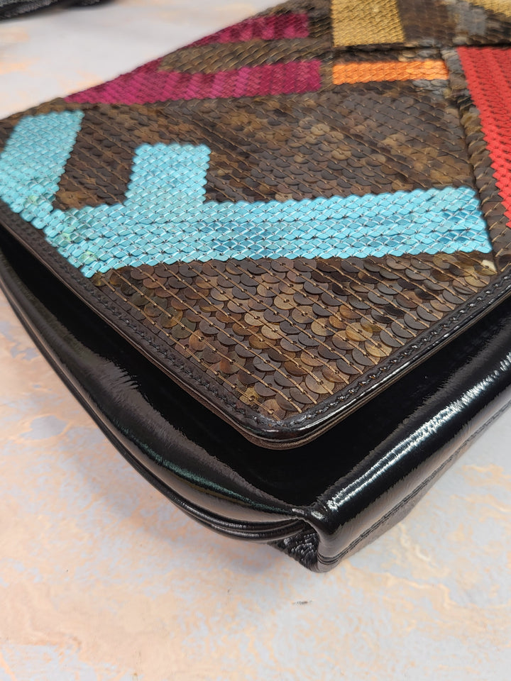 Fendi Sequin / Patent Bag