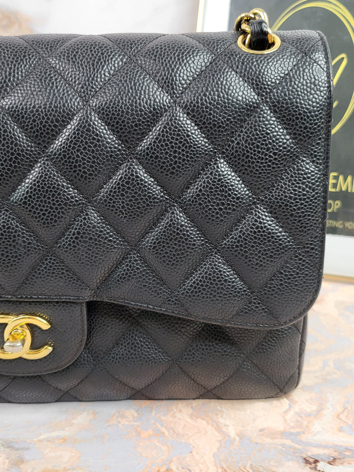 Chanel Caviar Double Flap Jumbo