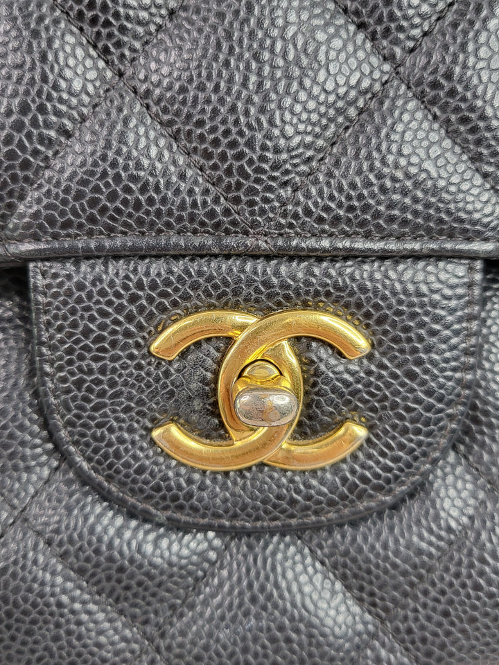 Chanel Caviar Double Flap Jumbo