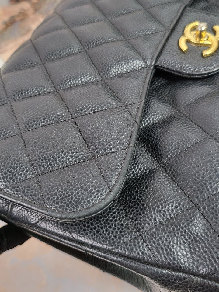 Chanel Caviar Double Flap Jumbo