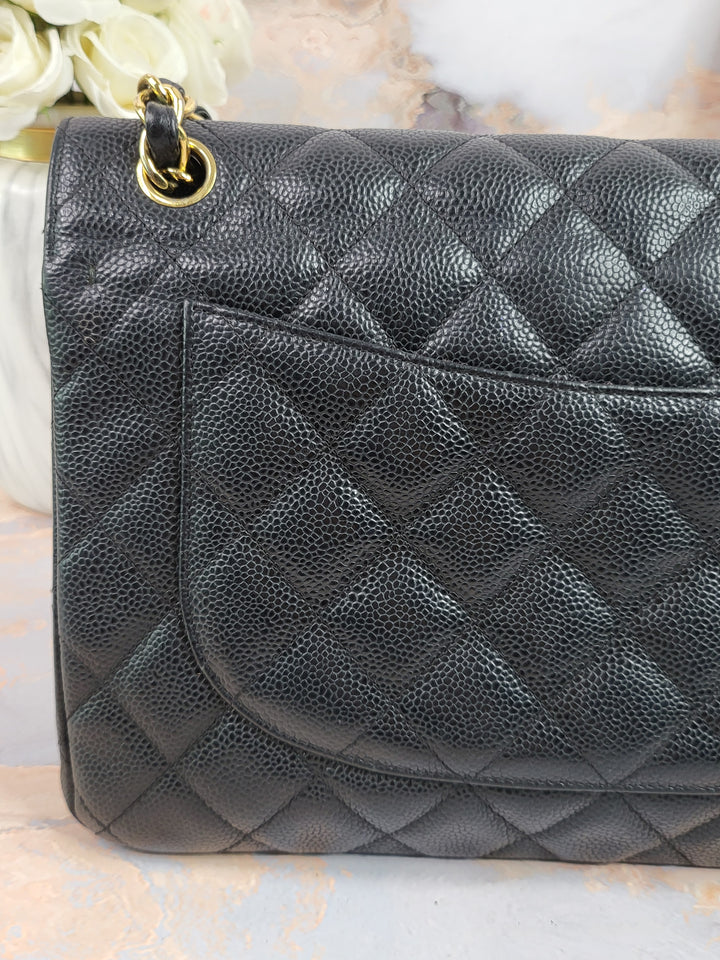 Chanel Caviar Double Flap Jumbo