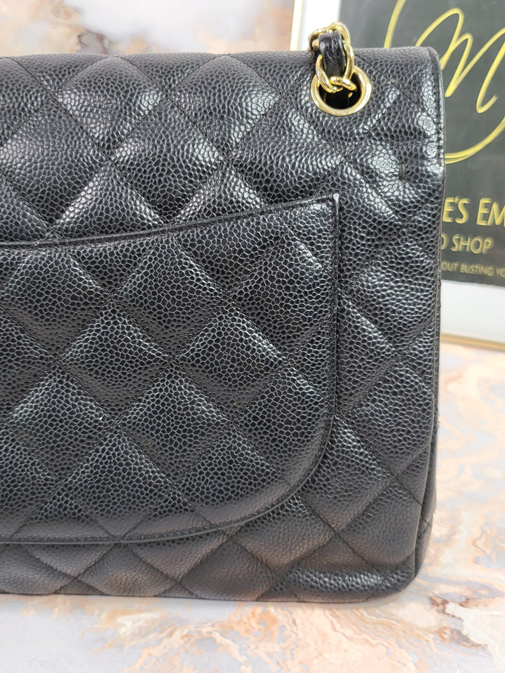 Chanel Caviar Double Flap Jumbo