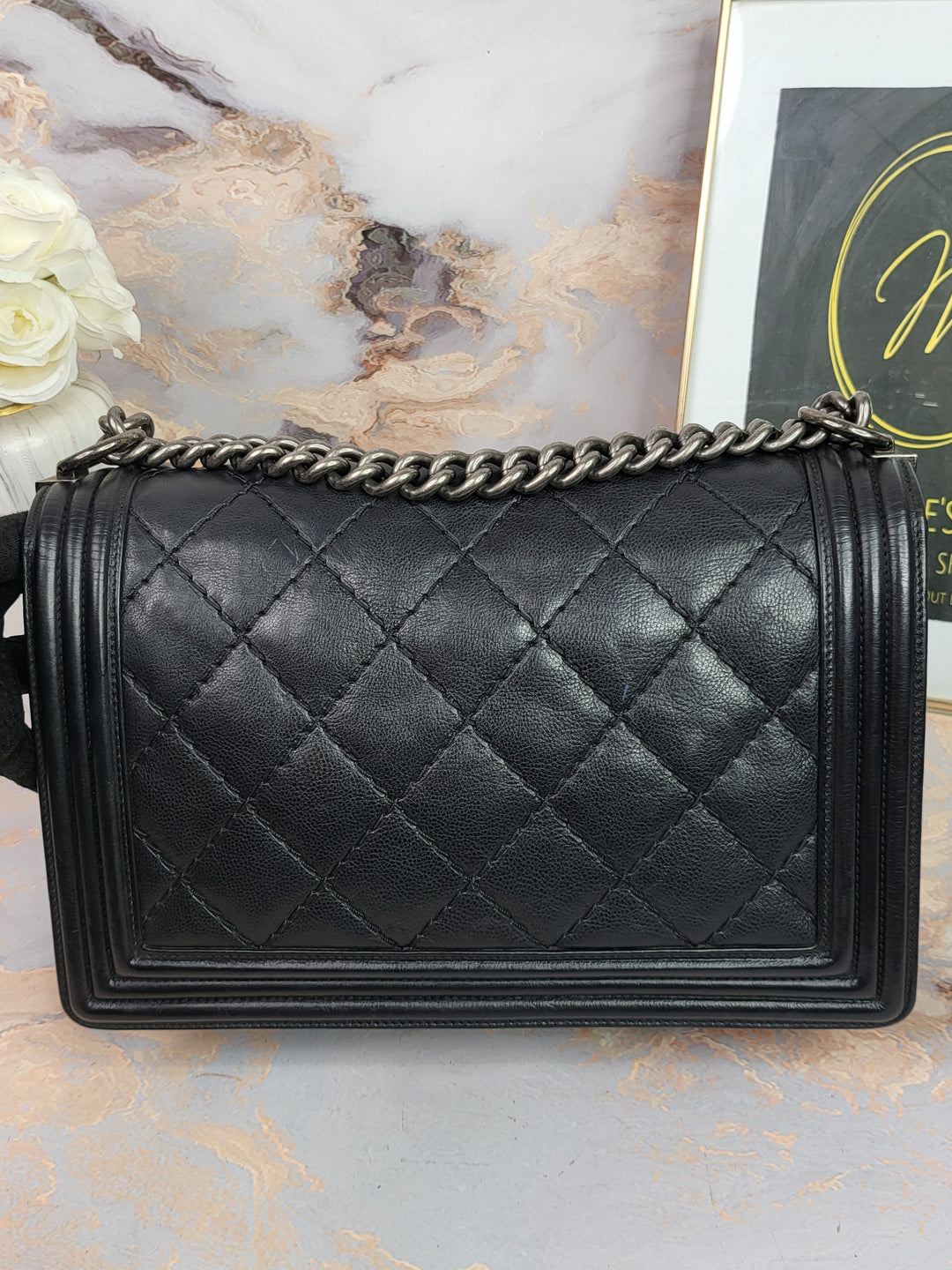 Chanel Calfskin Big Stitch Leboy Medium