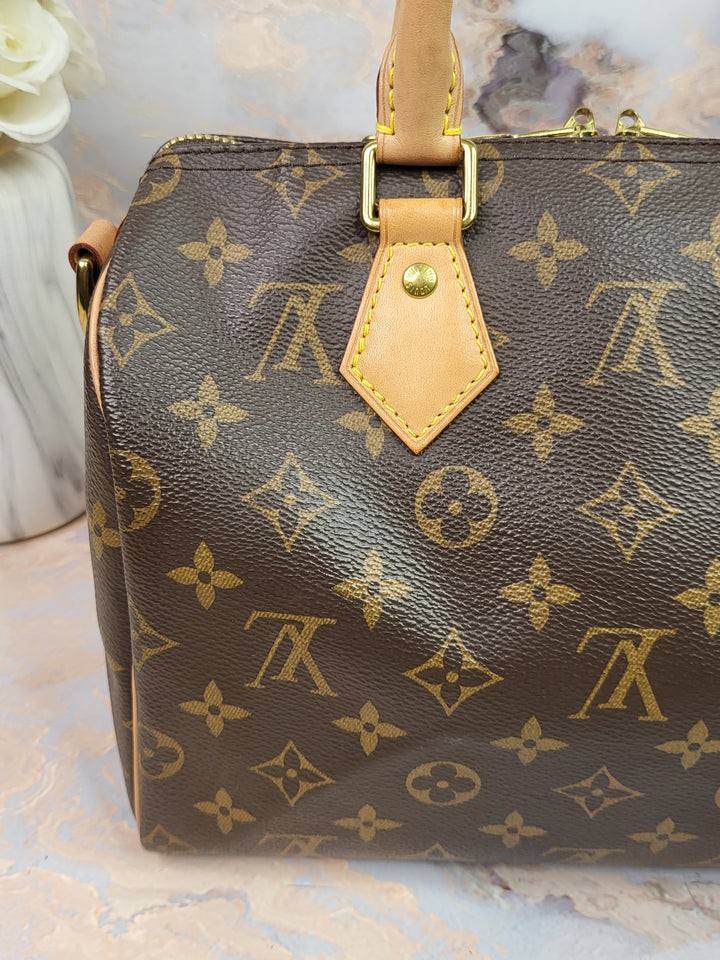 Louis Vuitton Monogram Speedy 25 Bandouliere