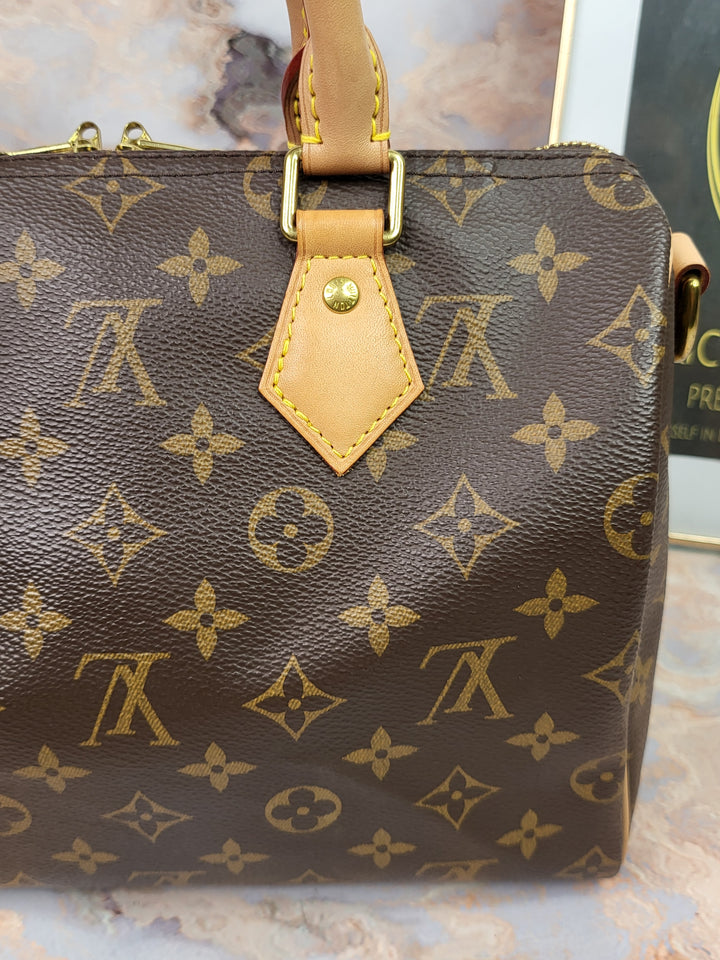 Louis Vuitton Monogram Speedy 25 Bandouliere