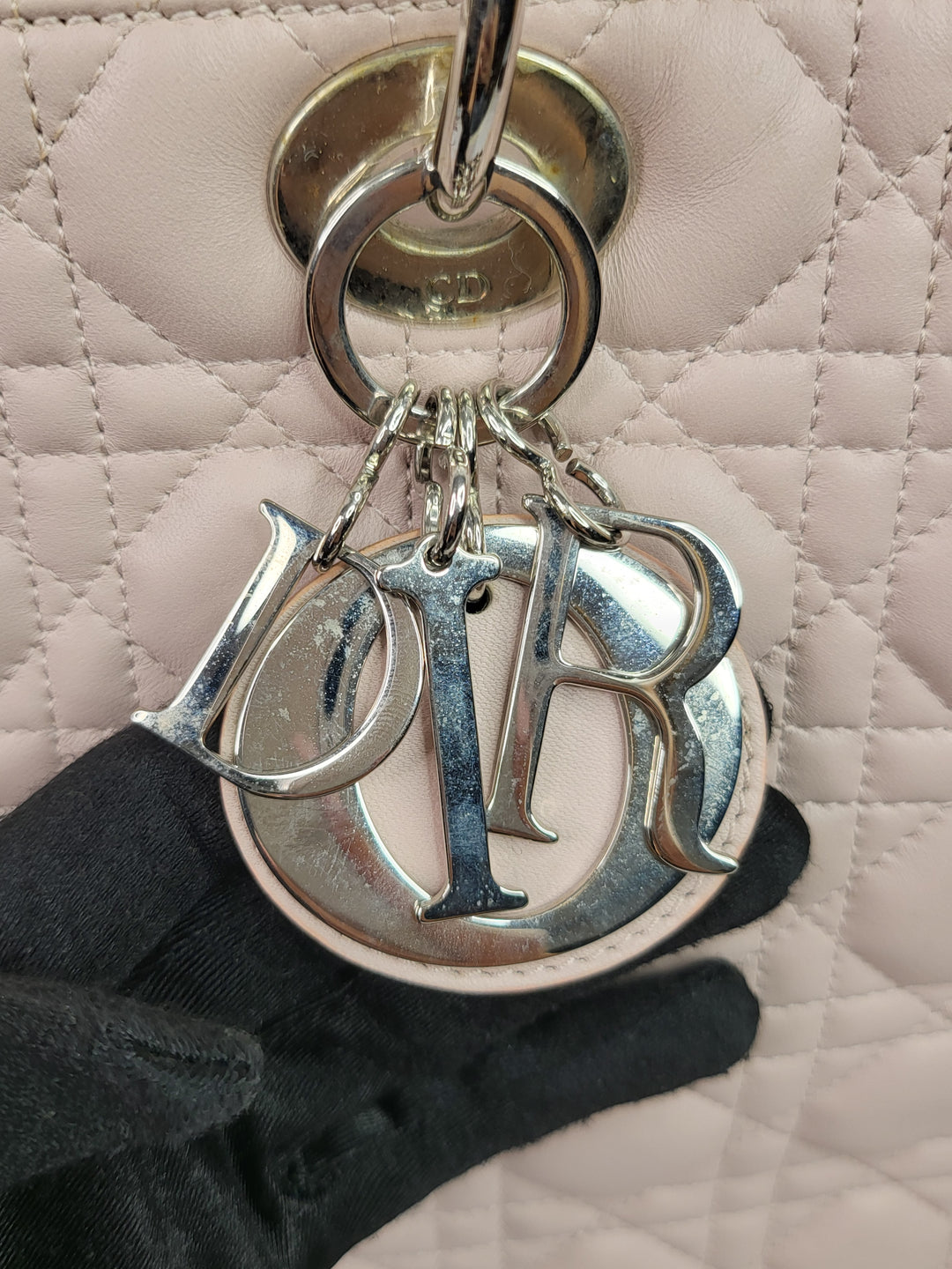 Dior Lambskin Cannage Lady Dior Large