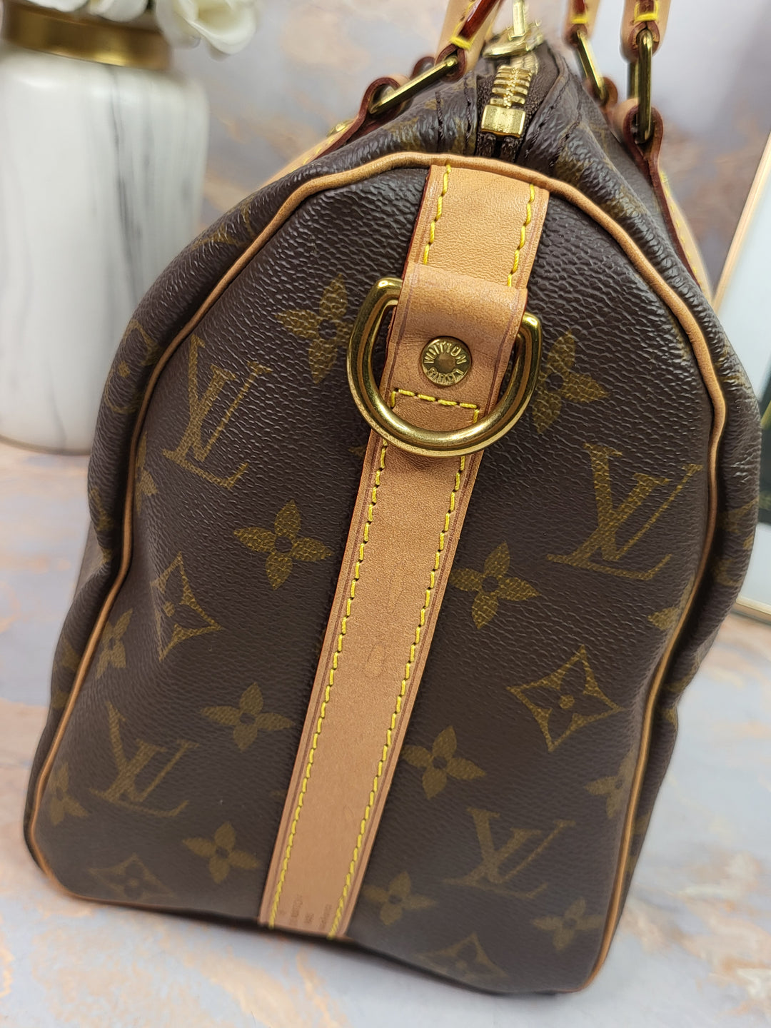 Louis Vuitton Monogram Speedy 25 Bandouliere