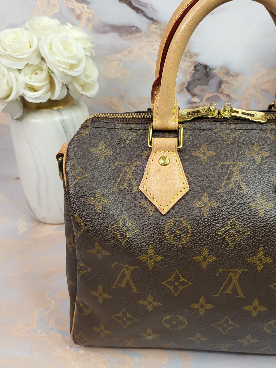 Louis Vuitton Monogram Speedy 25 Bandouliere