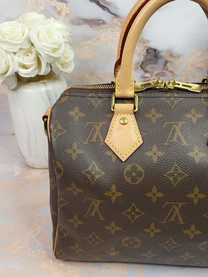 Louis Vuitton Monogram Speedy 25 Bandouliere