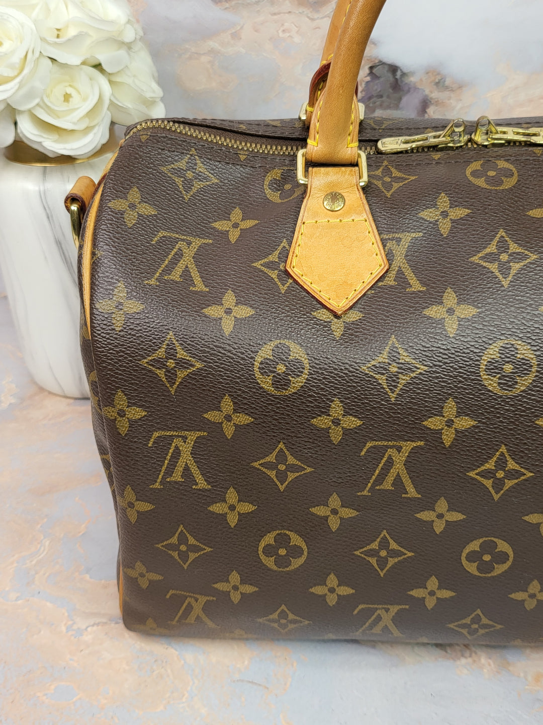 Louis Vuitton Monogram Speedy 30 Bandouliere