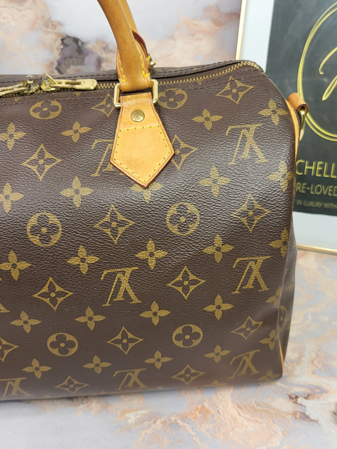 Louis Vuitton Monogram Speedy 30 Bandouliere