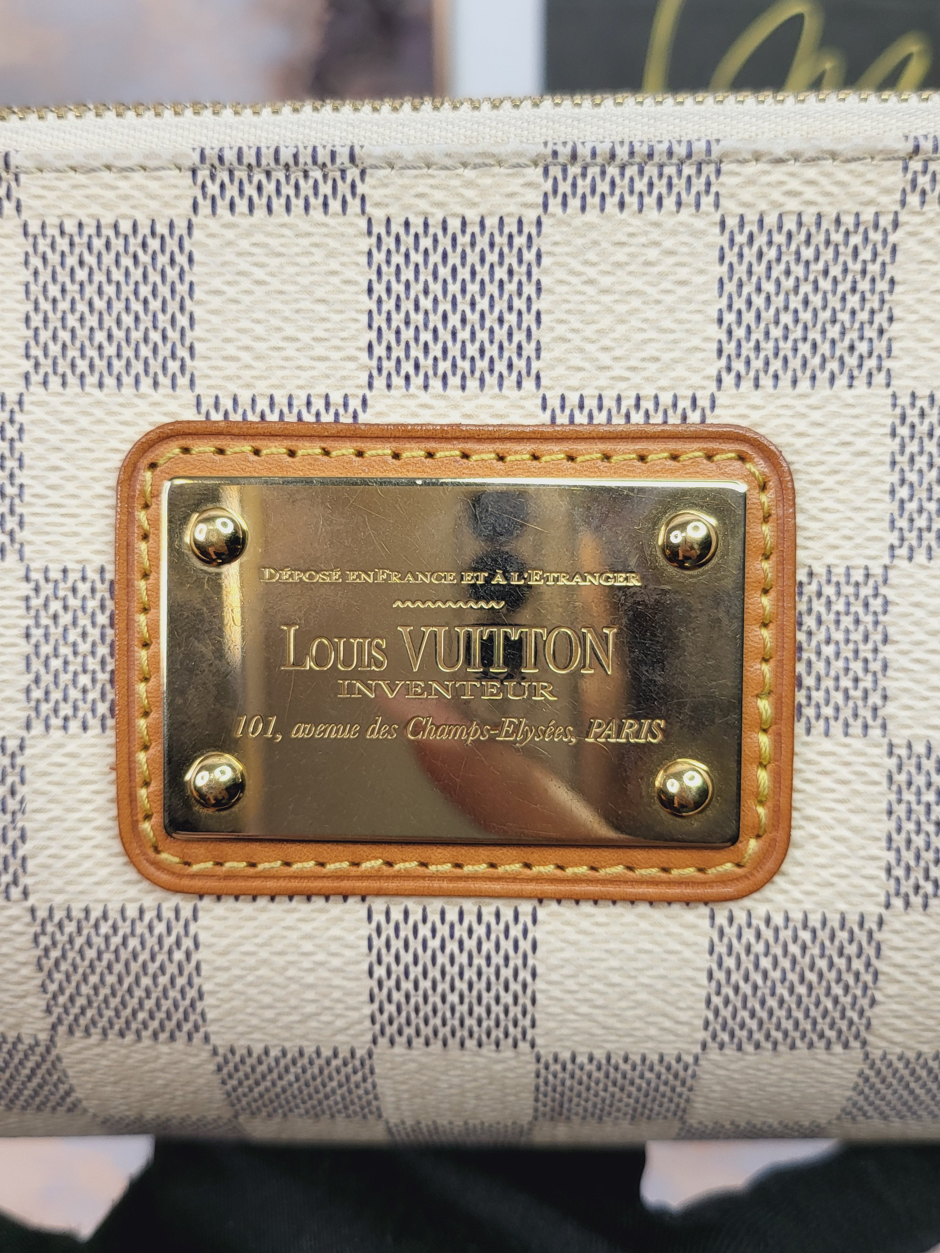 Louis Vuitton Damier Azur Eva Clutch