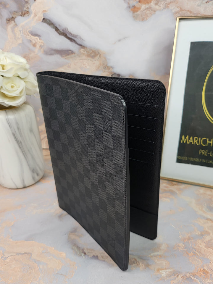 Louis Vuitton Damier Graphite Desk Agenda Cover